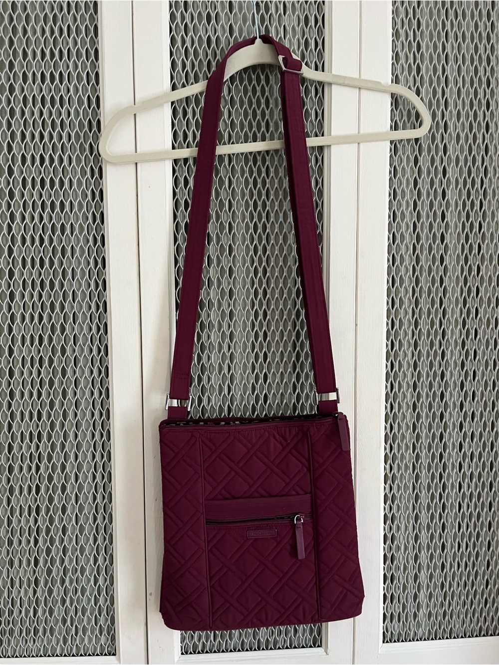 Vera Bradley Crossbody Bag in Burgundy - Lightweight Everyday Shoulder Bag